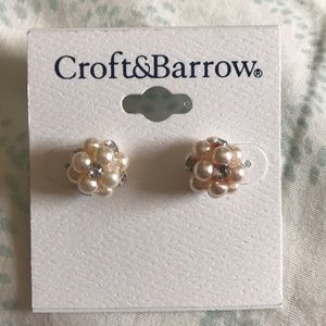 Pearl and Diamond Earrings